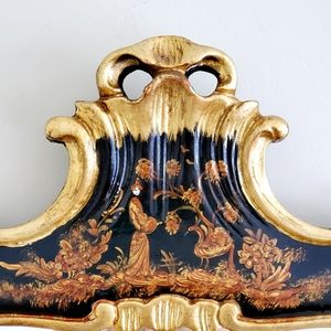 *SOLD* Vintage Chinoiserie Handcarved Gesso Mirror